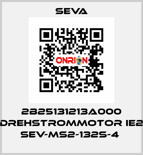 2B25131213A000 DREHSTROMMOTOR IE2 SEV-MS2-132S-4  SEVA