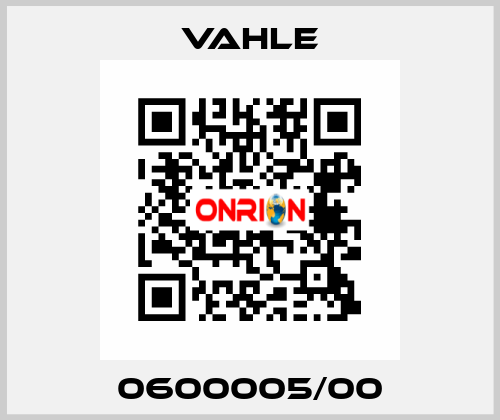 0600005/00 Vahle