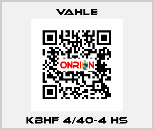 KBHF 4/40-4 HS Vahle