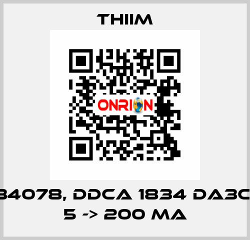 34078, DDCA 1834 DA3C, 5 -> 200 MA Thiim