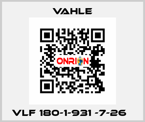 VLF 180-1-931 -7-26   Vahle