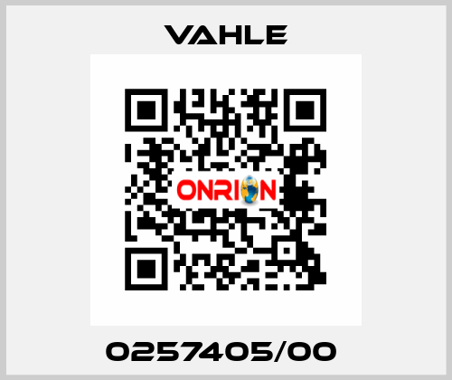 0257405/00  Vahle