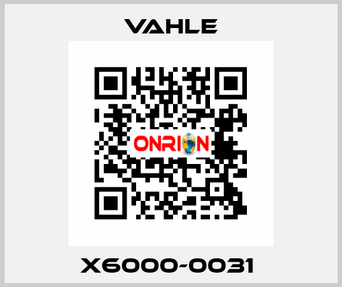 X6000-0031  Vahle