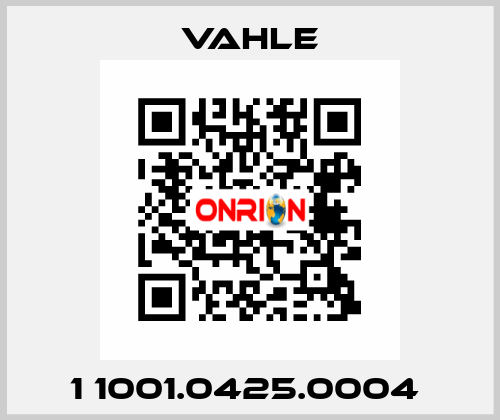 1 1001.0425.0004  Vahle