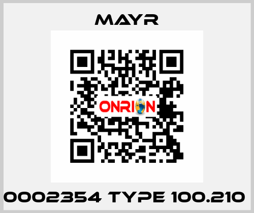 0002354 TYPE 100.210  Mayr