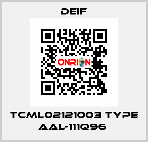 TCML02121003 TYPE AAL-111Q96  Deif