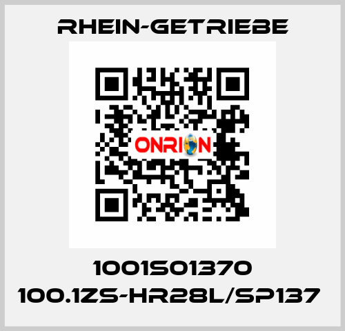 1001S01370 100.1ZS-HR28L/SP137  Rhein-Getriebe