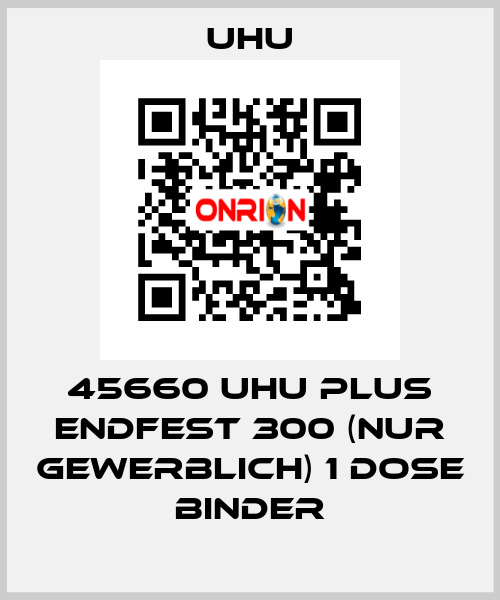 45660 UHU plus endfest 300 (NUR GEWERBLICH) 1 Dose Binder UHU