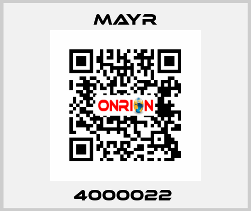 4000022  Mayr