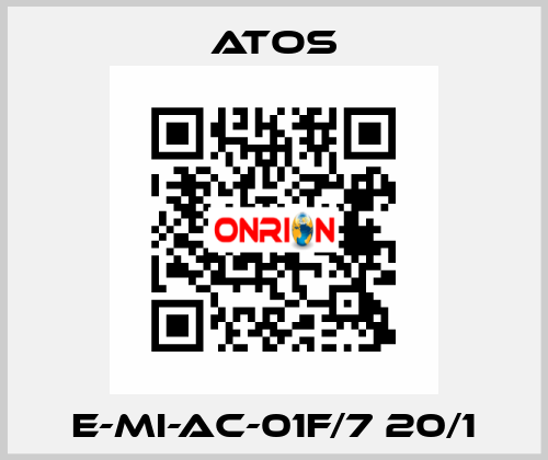 E-MI-AC-01F/7 20/1 Atos