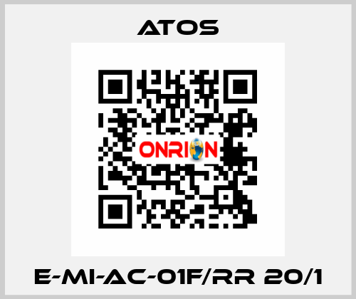 E-MI-AC-01F/RR 20/1 Atos