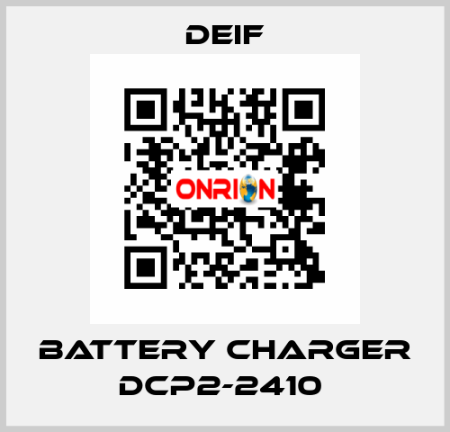 BATTERY CHARGER DCP2-2410  Deif