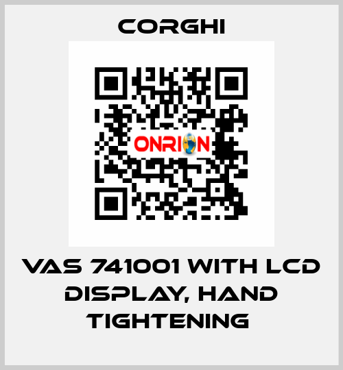 VAS 741001 with LCD display, hand tightening  Corghi