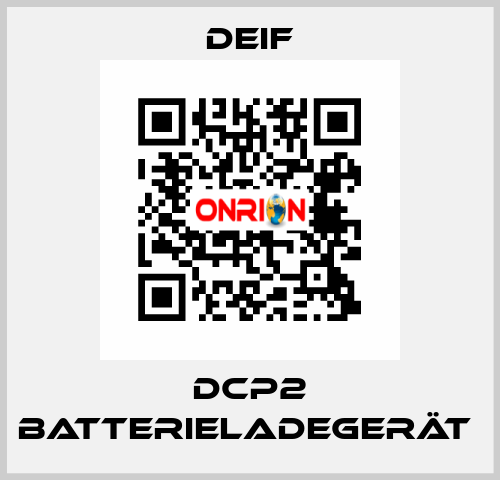 DCP2 Batterieladegerät  Deif