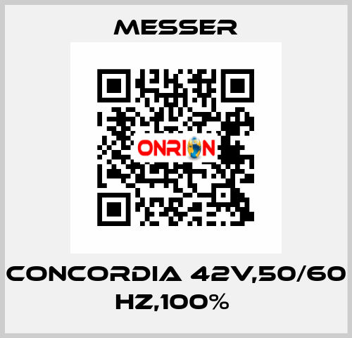 CONCORDIA 42V,50/60 HZ,100%  Messer