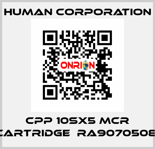 CPP 10SX5 MCR CARTRIDGE  RA9070508  Human Corporation