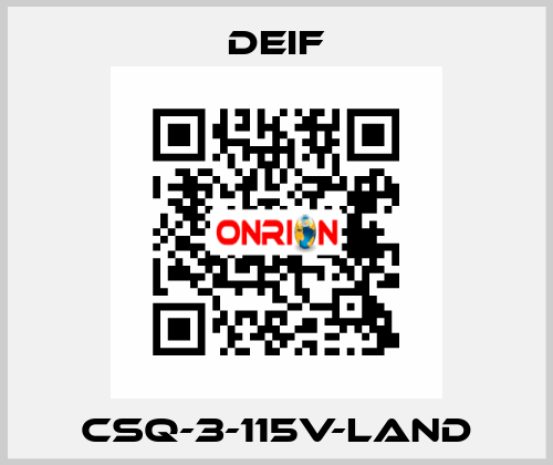 CSQ-3-115V-LAND Deif