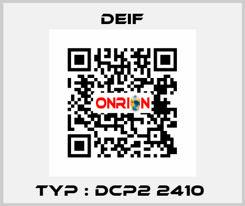 Typ : DCP2 2410  Deif