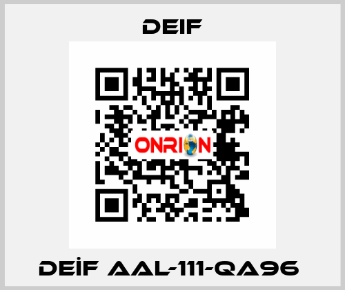 DEİF AAL-111-QA96  Deif