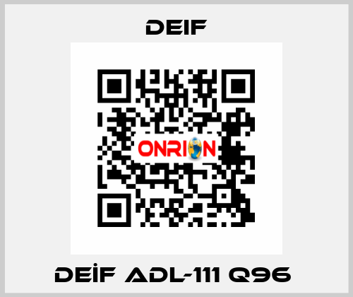 DEİF ADL-111 Q96  Deif