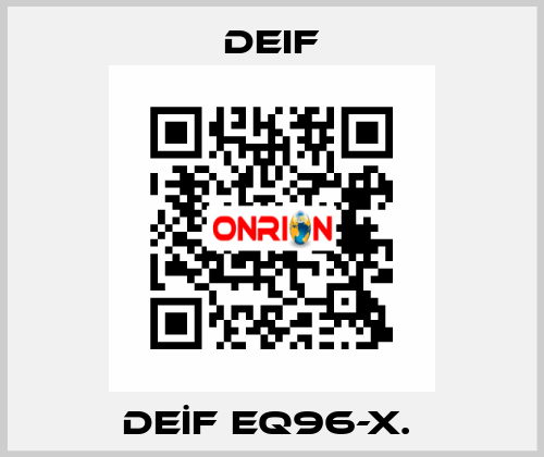 DEİF EQ96-X.  Deif