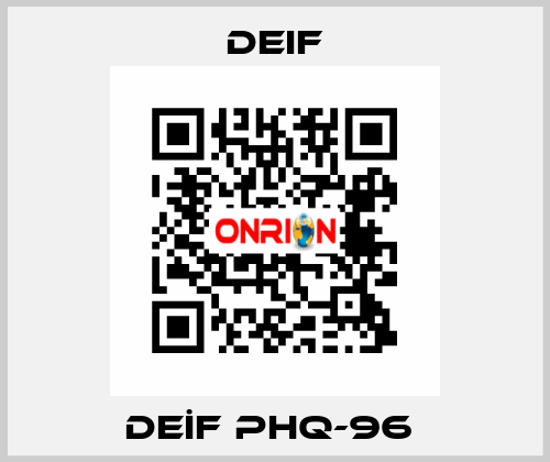 DEİF PHQ-96  Deif