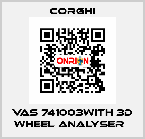 VAS 741003with 3D wheel analyser   Corghi