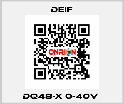 DQ48-X 0-40V  Deif