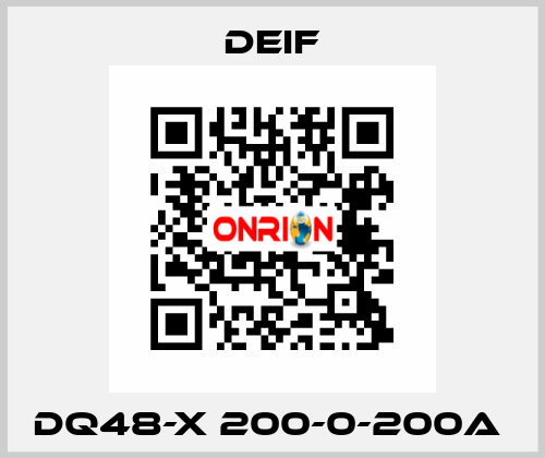 DQ48-X 200-0-200A  Deif