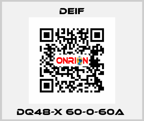 DQ48-X 60-0-60A  Deif