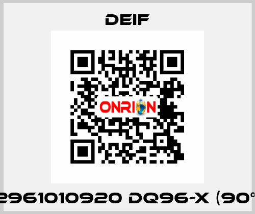 2961010920 DQ96-x (90°) Deif