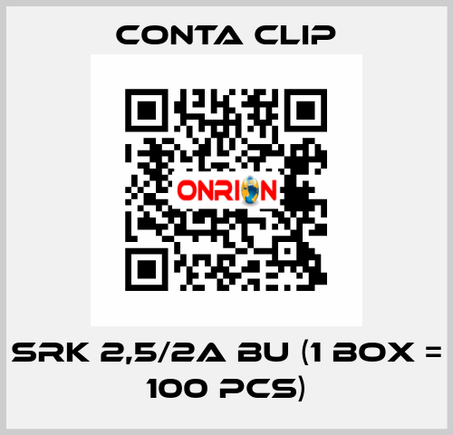 SRK 2,5/2A BU (1 box = 100 pcs) Conta Clip