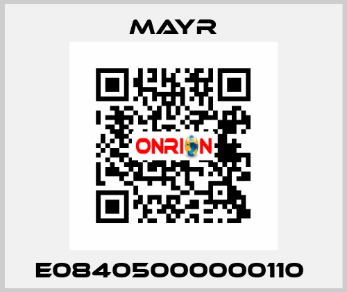 E08405000000110  Mayr