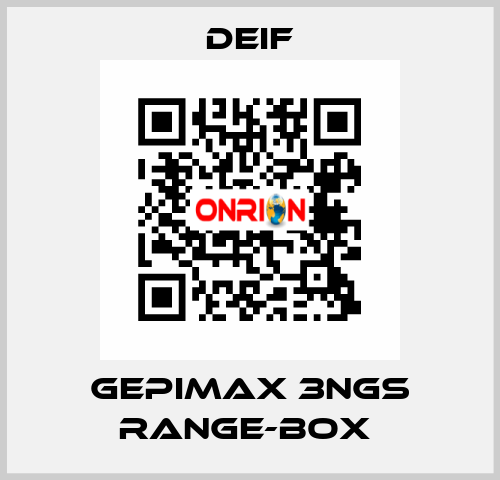 GEPIMAX 3NGS RANGE-BOX  Deif