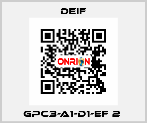 GPC3-A1-D1-EF 2  Deif