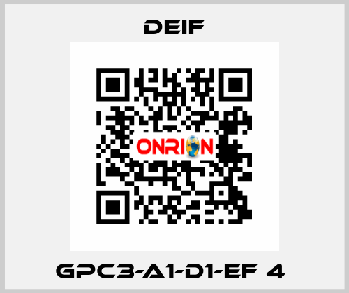 GPC3-A1-D1-EF 4  Deif