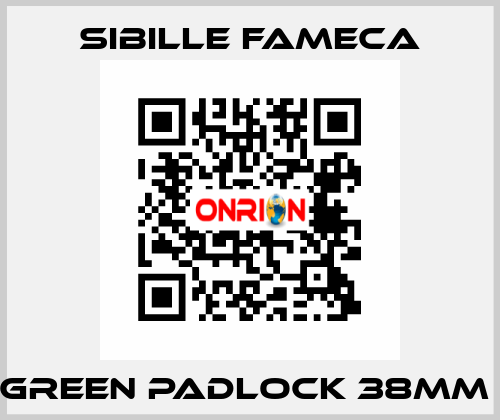 GREEN PADLOCK 38MM  Sibille Fameca