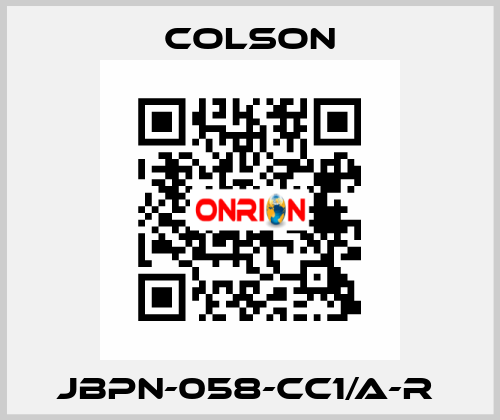 JBPN-058-CC1/A-R  Colson