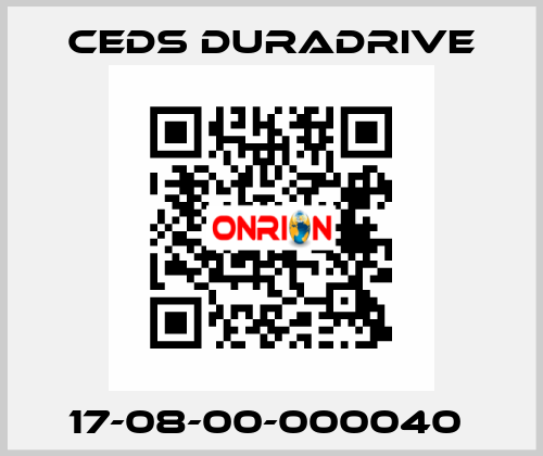 17-08-00-000040  Ceds Duradrive