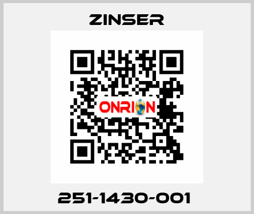 251-1430-001  Zinser