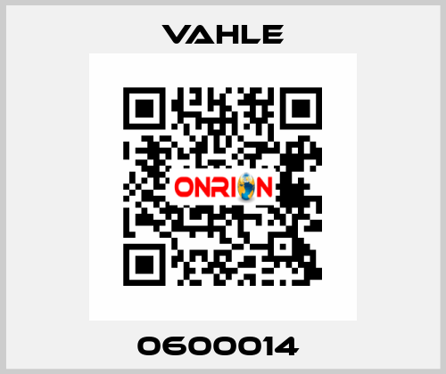 0600014  Vahle