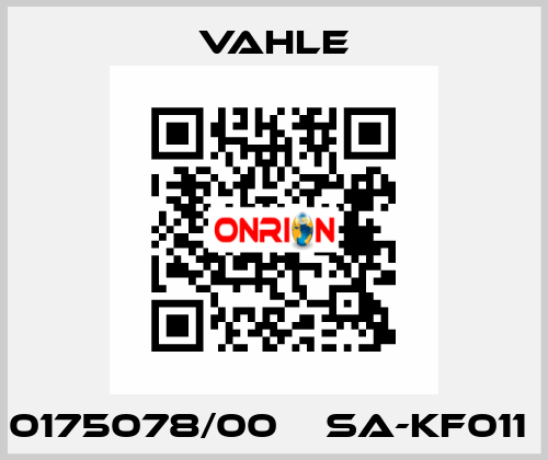 0175078/00    SA-KF011  Vahle