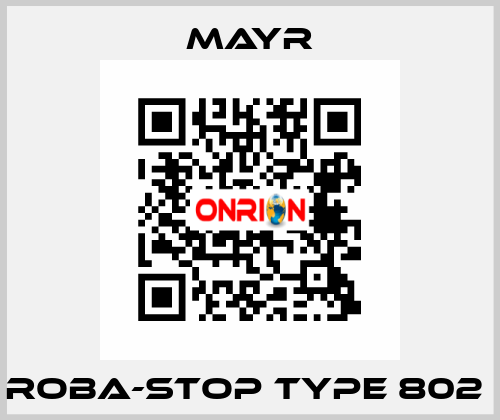 ROBA-stop Type 802  Mayr