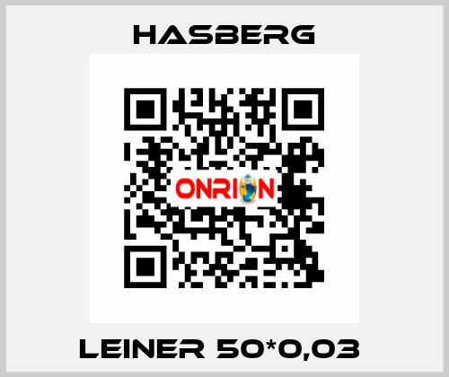 LEINER 50*0,03  Hasberg