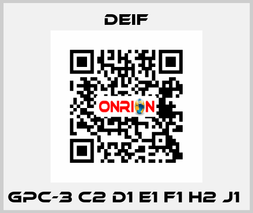 GPC-3 C2 D1 E1 F1 H2 J1  Deif