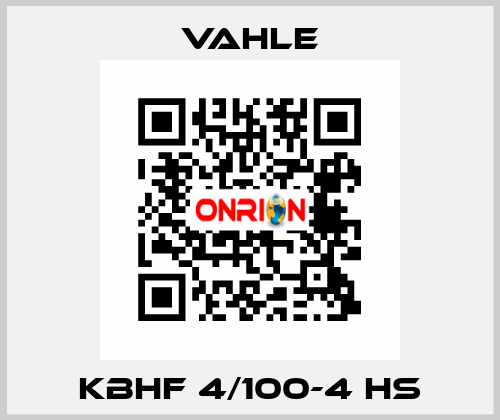 KBHF 4/100-4 HS Vahle