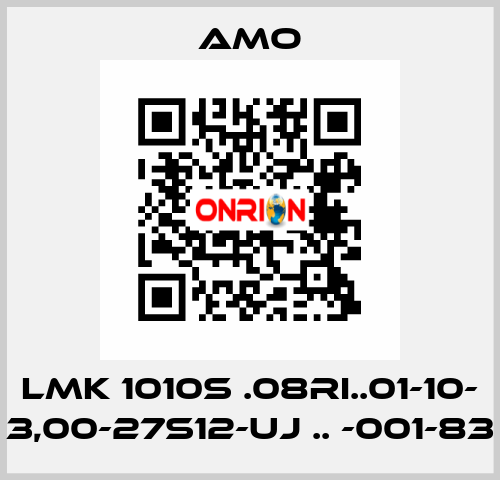 LMK 1010S .08RI..01-10- 3,00-27S12-UJ .. -001-83 Amo