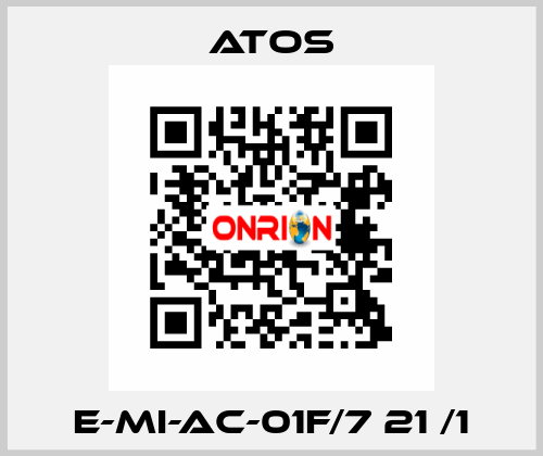 E-MI-AC-01F/7 21 /1 Atos