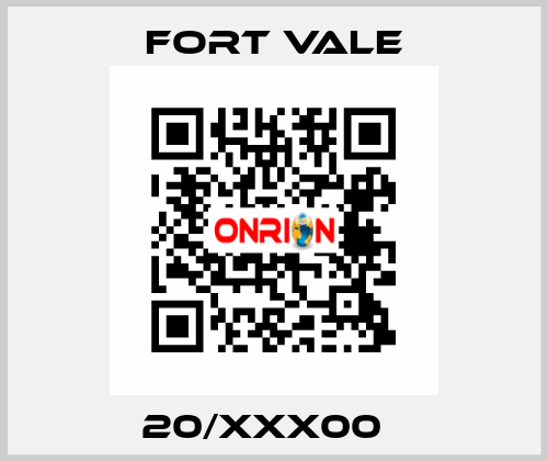 20/XXX00   Fort Vale