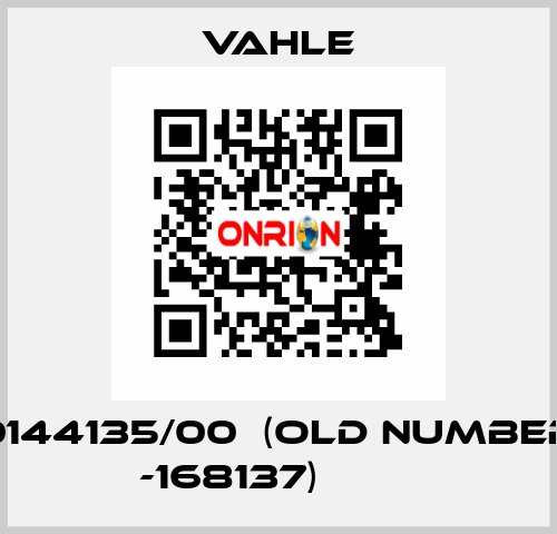 0144135/00  (old number -168137)         Vahle